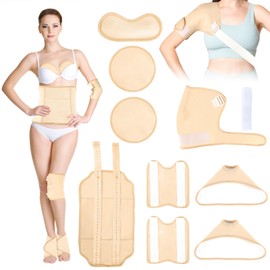 HOMHOW HOMHOW 9Pcs and 7Pcs Reusable Castor Oil Pack Wrap for Neck Shoulder Chest Waist Knee Elbows Feet