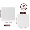 Duxesuk 50 Pack Scallop Edged Cocktail Napkins - 5x5 Inches