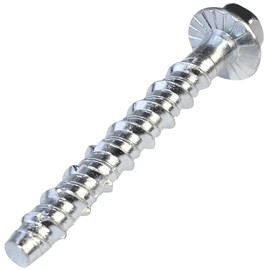 AERZETIX - C57350 - Set of 10 concrete screws with hexagon head with neck Ø6.6x45 mm - direct attachment without dowels - for 8 mm hex key - steel - for renovation work on construction