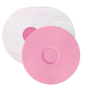 Leng Ke 40 Pack Libre 3 Sensor Covers Waterproof, Adhesive Patches for Libre 3 Pre-Cut Back Pack, CGM Tape with No Glue in The Center (Pink)