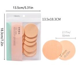 YiXjiuBP Stylish Beauty Sponge Set, 24 Pcs Round Sponge Puff Set for Face, Makeup Application Soft Foam Puff Cosmetic Powder Sponges Blender Sponge Replacement for Cosmetic Flawless Foundation