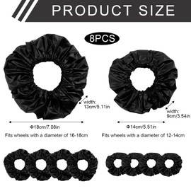 Stroller Wheel Trim and Waterproof Wheel Cover Dirt Protection Universal Size Durable Accessories for Stroller Wheel Cover for Stroller (8)