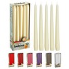 BOLSIUS Ivory Taper Candles - 10 Pack Unscented 10 Inch