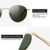 SUNGAIT Premium Metal Fashion Round Sunglasses Trendy Retro Style for