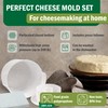 Cheese Mold for Cheese Making Cheese with Follower Piston 1/2