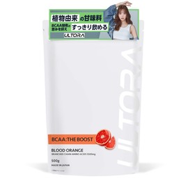 ULTORA BCAA ザ・ブースト ブラッドオレンジ風味 500g アミノ酸 国産 人工甘味料不使用 アミノ酸 飲みやすい