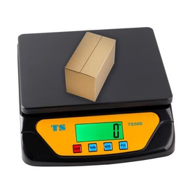 Postal Scale Shipping Scale, Accurate Digital 30kg 66lb/1g 0.1oz Back-Lit LCD Display, Digital Scale for Packages, Letters, Food g/oz/lb/kg/tl/ct Conversion (Black)