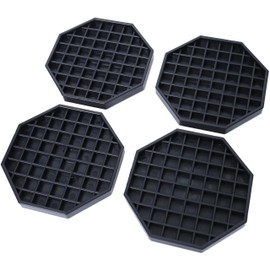 6" Octagon Coffee Drip Tray Catcher for Countertop - for Beverage & Drink Dispenser Bar by kitchentoolz - Pack of 4