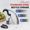 KAYCROWN Stainless Steel Wine Bottle Opener, Vertical Lever Corkscrew with