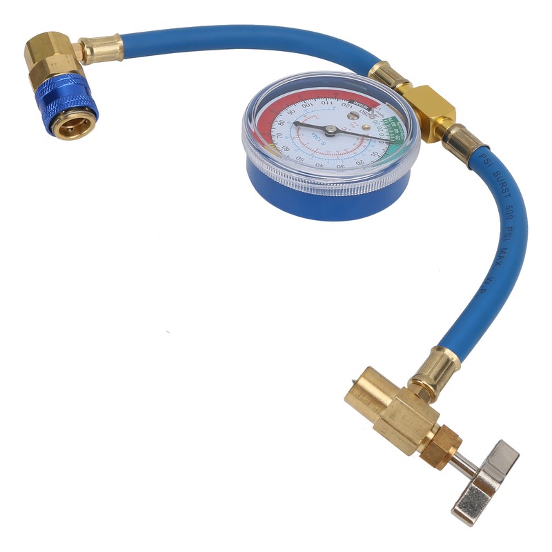 Car R134A Air Conditioning Coolant Hose Pressure Gauge 0‑250psi Fluoridize