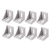 sourcing map Inside Corner Bracket Gusset, 40mm x 40mm for