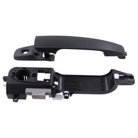 MOTOKU Front Left Exterior Door Handle and Bracket Kit for Ford Focus 2008-2011