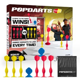 Popdarts Game Rookie Pack – Beginner-Friendly Suction Cup Dart Game for Kids, Families, and New Players | Indoor & Outdoor Target Toss Game | Fast Setup, Durable, Simple Rules, and Fun for All Ages!