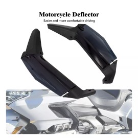 HDBUBALUS Dark Smoke Adjustable Air Deflectors Fit For Honda Gold Wing GL1800 Tour 18-2023