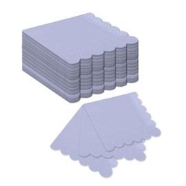 qiqee Jade Vine Purple Cocktail Dinner Napkins 5x5inch Disposable Beverage,Wedding, Birthday Party Dessert Wave Paper Napkins(120 Count)