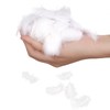 400PCS White Feathers for Crafting, Feather of Natural Goose, Fluffy