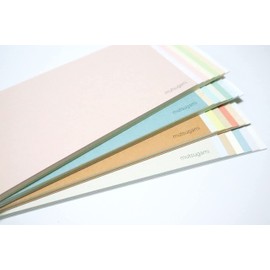 Kenhensha Kaku souvenir mutsugami Autumn, Single Pencil Notebook, Ichiyo Paulownia, Fine Paper, 6 Types, Made in Japan, Plain, Handwriting, 3.0 x 7.8 inches (7.6 x 19.8 cm), Double-Used, Underlayment