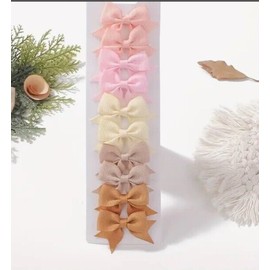 Unbranded Assorted Hair Bow Clips Grosgrain Ribbon Baby Toddler Girl Hair Barrette Set