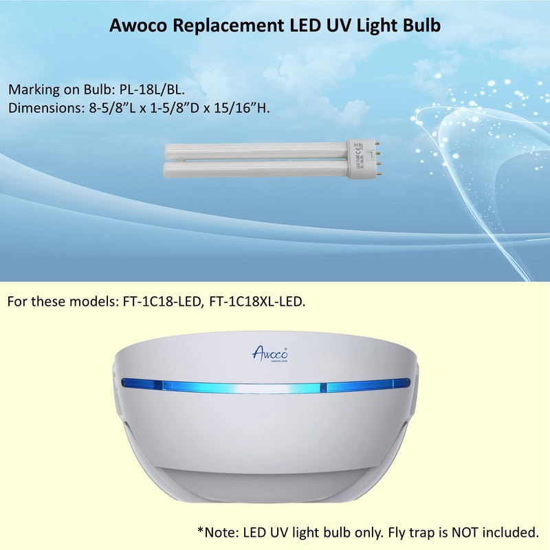 Awoco Replacement LED Tube PL-18L 5 W LED UV Light