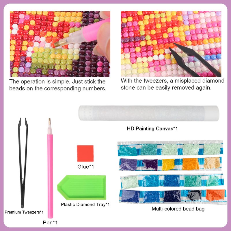 GLIDIAM Diamond Painting Zodiac Sign Virgo, Diamond Painting Pictures Virgo,