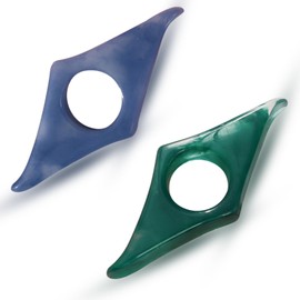 Thumb Page Holder for Reading 2Pack, Energy Pattern Thumb Bookmark, Book Opener Holder, Book Finger Page Holder, Book Accessories for Reading Lovers(Blue and Green）