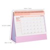 SHINEOFI Desk Calendar 2025-2026 Small Desktop Standing Flip Calendar for