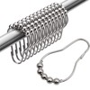 24 Pack Shower Curtain Hooks Stainless Steel, Rustproof Shower Curtains