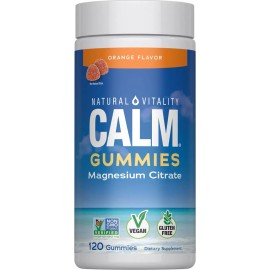 Citrato De Magnesio Calm 120 Gomitas Natural Vitality                                                                                                 