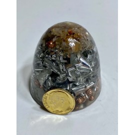 2 Power Dome Tower Busters Crystal Orgone Generator Energy Accumulator 7.83Hz/432Hz/528Hz/Advance Harmonics Many Beautiful Ingredients and Colors!! pd2(Crystal Clear)