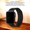 2Pcs Silicone Magnetic Watch Band Adjustable Strap for Redmi Smart