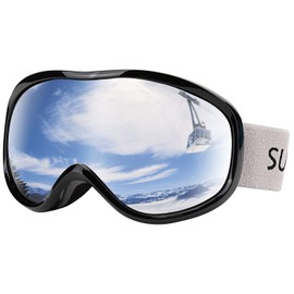 Supertrip Ski Goggles Womens Mens,Anti-fog Anti-glare Skiing Snowboard goggles with 100% UV402 Protection,Helmet Compatible