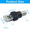 Jiozermi 2 Pcs RF to RJ45 Converter Adapter，Coaxial to Ethernet