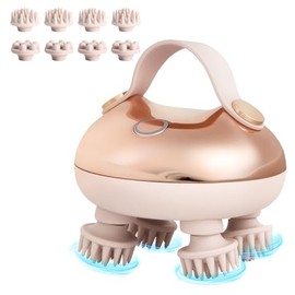 arboleaf Scalp Massager Kneading Head Massager Scalp Stress Relax,6 in 1 Hair Massage with 12 Massage Claws,Recharagable Head Stratcher