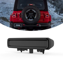 KIWI MASTER LED 3rd Brake Light Compatible for 2018-2022 Jeep Wrangler JL Accessories Third Brake Light High Mount Stop Light (Black Housing Smoke Lens)