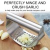Garlic Press Rocker Heavy Duty Stainless Steel Garlic Mincer Garlic