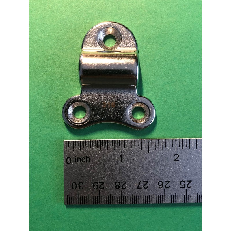 US STAINLESS Stainless Steel 316 Folding Pad Eye D Ring