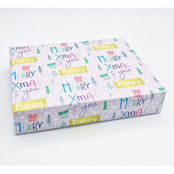 2 Sheets Merry Xmas To You Mummy Wrapping paper Christmas