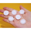 ONLYKXY 50pcs White Plastic Round Snap in Type Locking Furniture