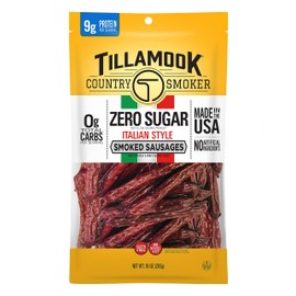 Tillamook Country Zero Sugar Keto Friendly Smoked Sausages, Italian Style,10 oz
