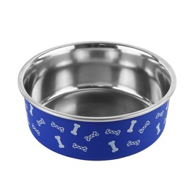 Anti-Skid Stainless Steel Pet Bowls for Small & Medium Dogs (32 fl oz) Water & Food Bowl