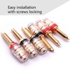 Atoplee Long Speaker Terminal Binding for Amplifier Terminal Plugs (6