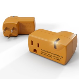 MAXKOSKO 4 PCS Freeze Thermostatically Controlled Outlet，Automatically Turn On Below 38 °F and Off Over 50 °F