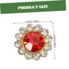 Operitacx 200pcs Sunflower Design Rhinestones Charms for Jewellery Making Embellishments