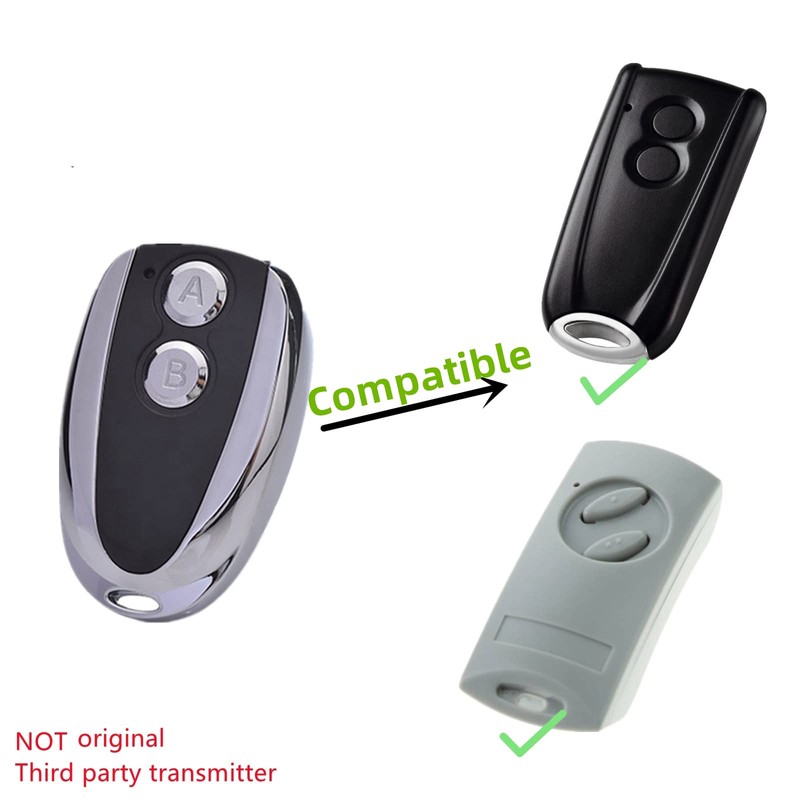 Krawnxin Handheld Transmitter Compatible with Hörmann Ecostar RSE 2 RSC