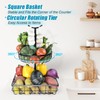 Fruit basket for kitchen counter with rotatable layup, Extra large