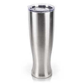 MASON FORGE | Stainless Steel Insulated Beer Tumbler | Double Wall Vacuum Insulated | Sweat & Condensation Free | HOT or Cold Beverages | Pilsner Style Glass | 30 Ounce Beer Bomb