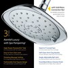 High-Pressure 3-function Giant 7.3-Inch Designer Rain Shower Head w/High-Power Pulsating