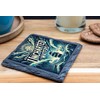 Brave Uncharted Waters Slate Coaster with Ship and Storm Design