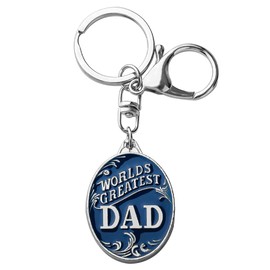 Father Dad Christmas Birthday Gifts for Daddy Dad I Love You Gifts for Papa Dad Retirement Gifts for Men Senior Dad Valentines Day Gifts for Dada Daddy Worlds Greatest Dad Keychain from Daughter Son