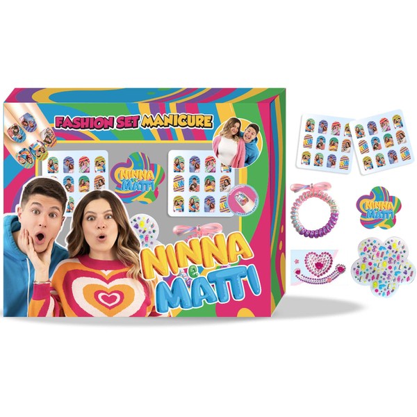 NINNA e MATTI Fashion Manicure Set in Box: Multicolor Nail